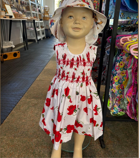 Poppy smocked dress